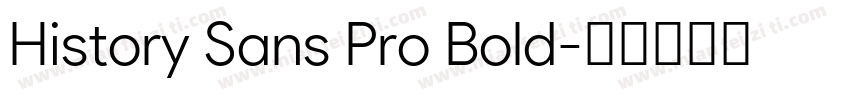 History Sans Pro Bold字体转换